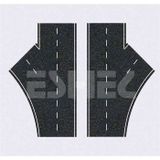 Eshel 1:200 35x115 mm 2 Adet Karton Maket Sağa-Sola Çıkış Yolu