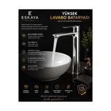 ESHOME Eskaya Krom Çanak Lavabo Bataryası Musluğu Premium Çanak Banyo Lavabo Bataryası