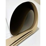 Esila Kağıtçılık 70 X100 cm Lüks Krome Karton Kalın Kağıt Ambalaj Kağıdı Önü Beyaz Arkası Gri 180GR (10 Adet-1,26 Kg) - Gri - Beyaz - standart