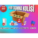 Esila Kağıtçılık 70X40X40 Taşınma Paketi M Boy 10 Adet Koli 1 Adet 5 Metre Patpat (Balonlu Naylon) 20 Adet Tabak/bardak Sarmalık Kâğıt 1 Adet 100 Metre Bant 2 Adet Çöp Poşeti Hediye: 10 Adet Sticker (Etiket)