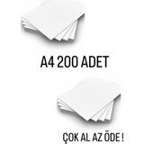 Esila Kağıtçılık Amerikan Bristol Karton A4 210 gr - 200 Adet - Beyaz - standart