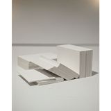 Esila Kağıtçılık Beyaz Yaka Kartı Kağıdı Boş Baskısız Kalın Kart 5 x 8 cm (100 Adet) (0,092 Kg)