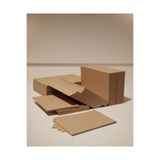 esila KAĞITÇILIK Dış Tic. Ltd. Şti. Kraft Baskısız 10,5 X 21 Cm 50adet Kart Kraft Ara Karton Not Kartı Hediye Notluk, Dosya (0,1323 KG)