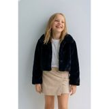 ESİLA KİDS Kız Çocuk Bolero Peluş Ceket İnci Kapamalı Uzun Kollu Çocuk Ceket