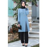 Esilanur Asya Tesettür Takım Mavi