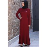 Esilanur Azra Tesettür Elbise Bordo - 46