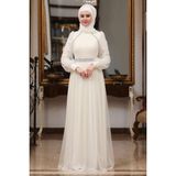 Esilanur Efsane Tesettür Abiye Ekru - 46