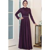 Esilanur Işıl Tesettür Abiye Mor - 38