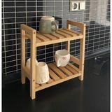 Esilaş Tezgah Üstü Mutfak-Banyo Düzenleyici Raf - Ahşap - Siyah