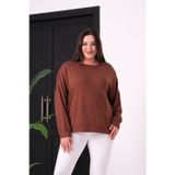 Esina Kadın Kristal Kumaş Taşlı Sweatshirt