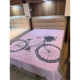 Esinti %100 Organik Pamuk Terletmeyen 4mevsim Yatak Örtüsü Battaniye Battal 220x 240 - Pembe - 220 x 240 cm