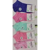 Esinti Bayan Bambu Patik Pastel Renkli Çorap 6 Adet - Çok Renkli - 36 - 40