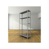 esinti home Çelik Raf 31x93x200 Cm 5 Katlı Galvaniz Raf, Depo, Bakkal, Kiler, Dosya, Market, Kitaplık Rafı
