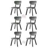 Esinti Metal Sandalye Renkli Ayak 6 Li Set Cafe,Restaurant,Mutfak,Salon,Yemek Odasi Sandalyesi