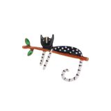 ESJ Miskin Kedi Kadın Broş Ebat: 3,5*5 Cm