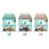 Eskafit Hurmalı Lokma Karma Set (15 Paket) 1,5 kg Doğal Lezzet Küpleri Şeker ve Tatlandırıcı İçermez