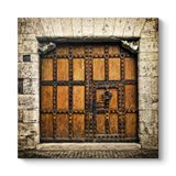 Eski Kahverengi Ahşap Kapı Tablosu 100 x 100