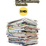 Eski Temiz Gazete Sıfır Kullanılmamış Tabak Bardak Sarma Ambalaj Kağıdı 5 kg