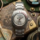 Eski Yeni Antik Vostok Komandirskie 090661 Yeni Sezon Bej Kadran 31 Taşlı Otomatik Saat