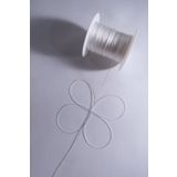 Eskişehir hobi sanat 0.5 Mm 100 Metre Polyester Tesbih İpi Beyaz Renk Polyester ip
