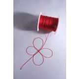 Eskişehir hobi sanat 0.5 Mm 100 Metre Polyester Tesbih ipi Kırmızı Renk Polyester ip