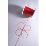 Eskişehir hobi sanat 0.5 Mm 50 Metre Kırmızı Renk Polyester Tesbih İpi Kırmızı Polyester ip