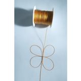 Eskişehir hobi sanat 0.6 Mm 100 Metre Polyester ip Koyu Altın Sarı Renk Polyester Tesbih ipi