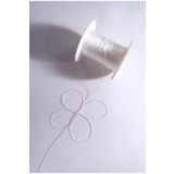 Eskişehir hobi sanat 0.6 Mm 50 Metre Polyester Tesbih ipi Beyaz Renk Polyester ip