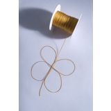Eskişehir hobi sanat 0.6 Mm 50 Metre Polyester Tesbih ipi Koyu Altın Sarı Renk Polyester ip