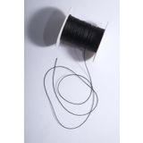 Eskişehir hobi sanat 0.6 Mm 50 Metre Polyester Tesbih İpi Siyah Renk Polyester ip