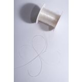 Eskişehir hobi sanat 0.8 Mm Şeffaf Lastik Misina 50 Metre Esnek Lastikli Bileklik Tesbih Ipi Misinası