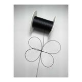 Eskişehir hobi sanat 0,6 Mm 25 Metre Polyester Tesbih ipi Siyah Renk Polyester ip