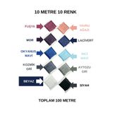 Eskişehir hobi sanat 1 Mm 10 Metre 10 Renk Mumlu Ip (TOPLAM 100 METRE) Kolye Takı Tasarım Makrome Bileklik Ipi