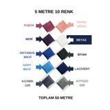 Eskişehir hobi sanat 5 Metre 10 Renk 1 Mm Mumlu ip (TOPLAM 50 METRE) Boncuk Kolye Takı Tasarım Bileklik ipi Mumlu iplik Saraç Deri Dikiş ipi Mumlu Paket Paketleme ipi