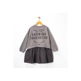 ESKİŞEHİR YUMURCAK sweat shirt model kız çocuk elbise füme 12 Yaş