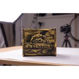 Eskitme Ahşap Takı ve Anı Kutusu - Adventure Temalı Dekoratif Saklama Kutusu 11x6x5 cm