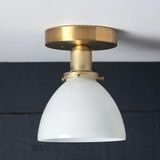 ESKİTME OPAL CAMLI PLOFNYER TAVAN AVİZE TAVAN ARMATÜR APLİK CAM CAP 14CM MYL003202