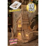 eslazerkesim Fısıldayan Orman Evi Maketi - Kendin Yap (DIY) Dekoratif Kit - 3D Puzzle - 48cm
