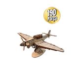 eslazerkesim Ju 87 Savaş Uçağı Maketi - Kendin Yap (DIY) Dekoratif Kit - 3D Puzzle