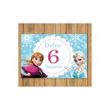 ESLEM Kişiye Özel Isimli Elsa (Frozen) Temalı Doğum Günü Afişi Duvar Pankart 100x70 Cm