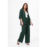 ESLEMCE Bürümcük Kumaş Kadın Rahat Yazlık Kimono ve Bol Pantolon İkili Takım