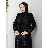 Eslemnur Lalezar Elbise Büyük Beden Anne Elbisesi - 54 - Siyah