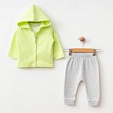 Eslenza Erkek Bebek Hırka Sweat Pantolon 3'lü Takım - 6 Ay