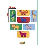 Eşleştirme Oyunu Ahşap Iki Parçalı Bebek Puzzle Beceri Zeka Geliştirme Oyunu Eğitici Oyuncak