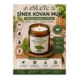 eSLeTc Sinek Kovucu Mum Cam Kavanoz Mum Bitkisel Yağ İçerikli Ferah Kokulu İç ve Dış Mekan