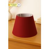 Eslight Bordo Kumaş Abajur Başlığı 22 cm T29