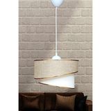 Eslight Modern Rüzgar Tekli Sarkıt Avize Hasır Dokulu Kahverengi 30 cm Enerji Tasarruflu Dekoratif