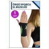 Esm Ortopedik Elastik Örme El Bilekliği Sporcu Bilek Koruyucu Koşu Fitness Spor Çift Taraflı Bileklik
