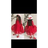 Esmaca Moda Kız Çocuk Elbise Kırmızı - 00Kırmızı - 11 - 12 Yaş