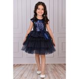 Esmaca Moda Kız Çocuk Lacivert Abiye Elbise - 01.Lacivert - 4 - 5 Yaş